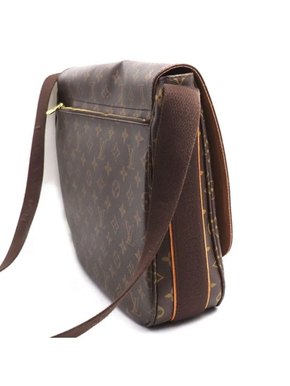 Louis Vuitton Messenger Beaubourg MM Shoulder Bag Monogram Brown